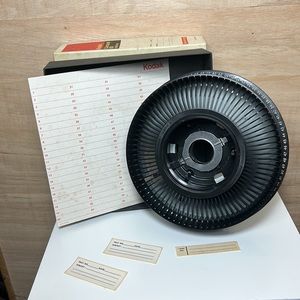 Kodak Vintage 🎥Slide Carousel for Photo Projector With Box, Directions & Labels